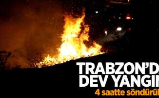 Trabzon'da dev yangın 4 saatte söndürüldü