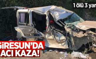Giresun'da acı kaza: 1 ölü 3 yaralı