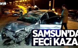 Samsun'da feci kaza! 1 yaralı