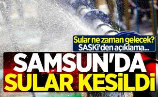 Samsun'da sular ne zaman gelecek? SASKİ'den açıklama