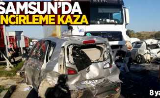 Samsun'da zincirleme kaza! 8 yaralı