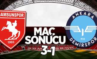 Samsunspor 3-1 Ankara Demirspor