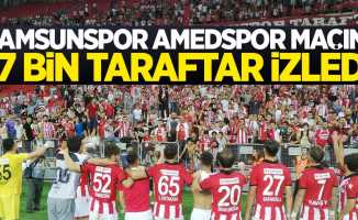 Samsunspor Amedspor maçını 17 bin taraftar izledi