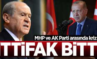 AK Parti ve MHP arasında ittifak bitti