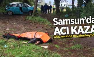 Samsun'da acı kaza! Sürücü hayatını kaybetti