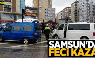 Samsun'da araçlar çarpıştı! 6 yaralı