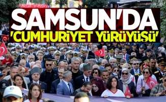 Samsun'da Cumhuriyet Bayramı kutlamaları