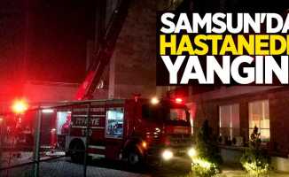 Samsun'da hastanede yangın! 7 kişi zehirlendi