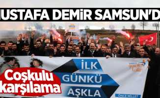 Mustafa Demir'e Samsun'da coşkulu karşılama