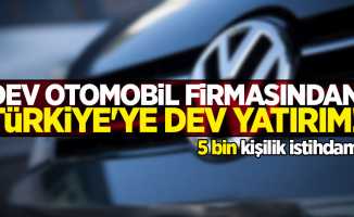 Dev otomobil firmasından Türkiye'ye dev yatırımı
