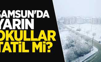 Samsun'da yarın okullar tatil mi? (27 Aralık Perşembe)