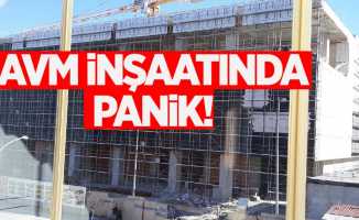 Samsun'daki AVM inşaatında panik!