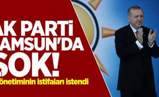 AK Parti Samsun'da şok! İl yönetiminin istifaları istendi