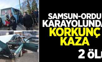 Samsun-Ordu Karayolunda Korkunç Kaza: 2 Ölü