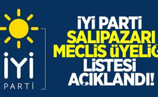 İYİ Parti Salıpazarı meclis üyeliği listesi açıklandı