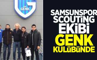Samsunspor scouting ekibi Genk Kulübünde