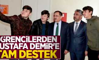 Öğrencilerden Mustafa Demir'e tam destek