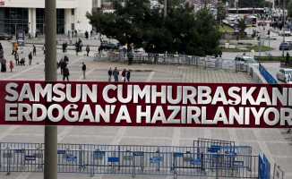 Samsun Cumhurbaşkanı Erdoğan'a hazırlanıyor