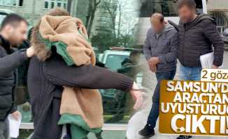 Samsun'da araçtan uyuşturucu çıktı! 2 gözaltı