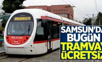 Samsun'da bugün tramvay ücretsiz