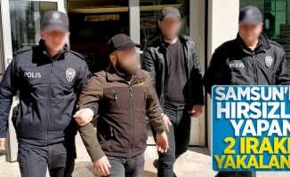 Samsun'da hırsızlık yapan 2 Iraklı yakalandı