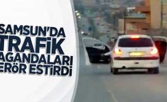 Samsun'da trafik magandaları terör estirdi
