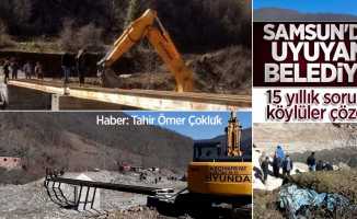 Samsun'da uyuyan belediye! 15 yıllık sorunu köylüler çözdü