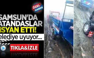 Samsun'da vatandaşlar isyan etti! Belediye uyuyor...