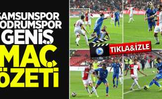 Samsunspor 3-1 Bodrumspor maç özeti ve golleri