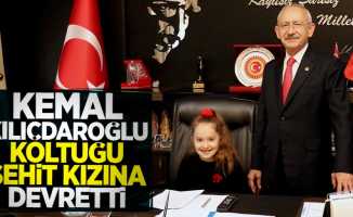 Kemal Kılıçdaroğlu koltuğu şehit kızına devretti 