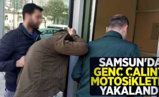 Samsun'da çalıntı motosikletle yakalanan şahıs tutuklandı