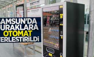 Samsun'da duraklara otomat yerleştirildi