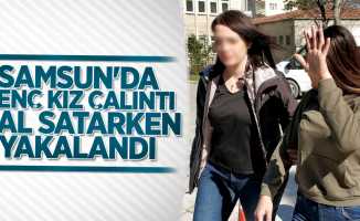 Samsun'da genç kız çalıntı mal satarken yakalandı