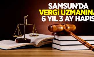Samsun'da vergi uzmanına 6 yıl 3 ay hapis