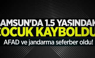 Samsun'da 1,5 yaşındaki çocuk kayboldu! 