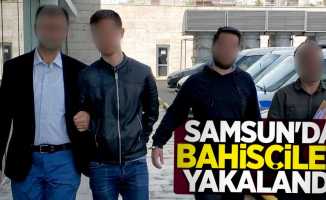 Samsun'da bahisçiler yakalandı