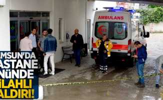 Samsun'da hastane önünde silahı saldırı!