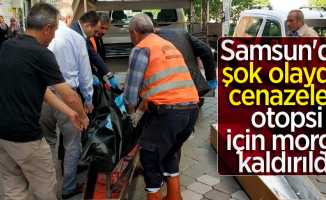 Samsun'da şok olayda cenazeler otopsi için morga kaldırıldı