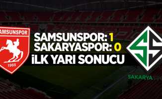 Samsunspor 1 Sakaryaspor 0 (İlk yarı)