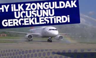 THY Zonguldak'a İlk Uçuşunu Gerçekleştirdi