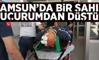 Samsun'da Bir Şahıs Uçurumdan Düştü