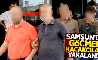 Samsun'da göçmen kaçakçıları yakalandı