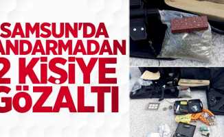 Samsun'da jandarmadan 2 kişiye gözaltı