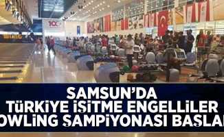 Samsun'da Türkiye  İşitme Engelliler Bowling Şampiyonası Başladı