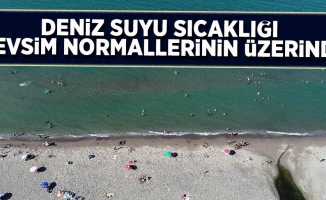 Samsun'un haziran ayı deniz suyu sıcaklığı Karadeniz'in ortalama değerlerinin üzerinde