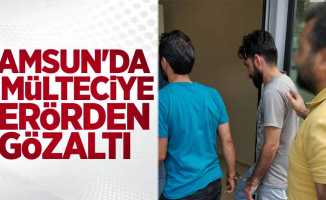 Samsun'da 4 mülteciye terörden gözaltı
