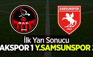 Bakspor 1 Y.Samsunspor 2 (İlk yarı sonucu)
