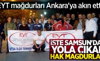 EYT mağdurları Ankara'ya akın etti! İşte Samsun'dan yola çıkan hak mağdurları