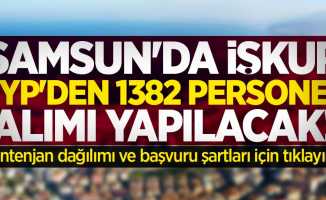 Samsun'da İŞKUR TYP’den 1382 personel alımı yapılacak! Başvuru şartları nelerdir?