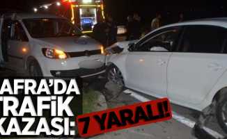Bafra'da trafik kazası: 7 yaralı!